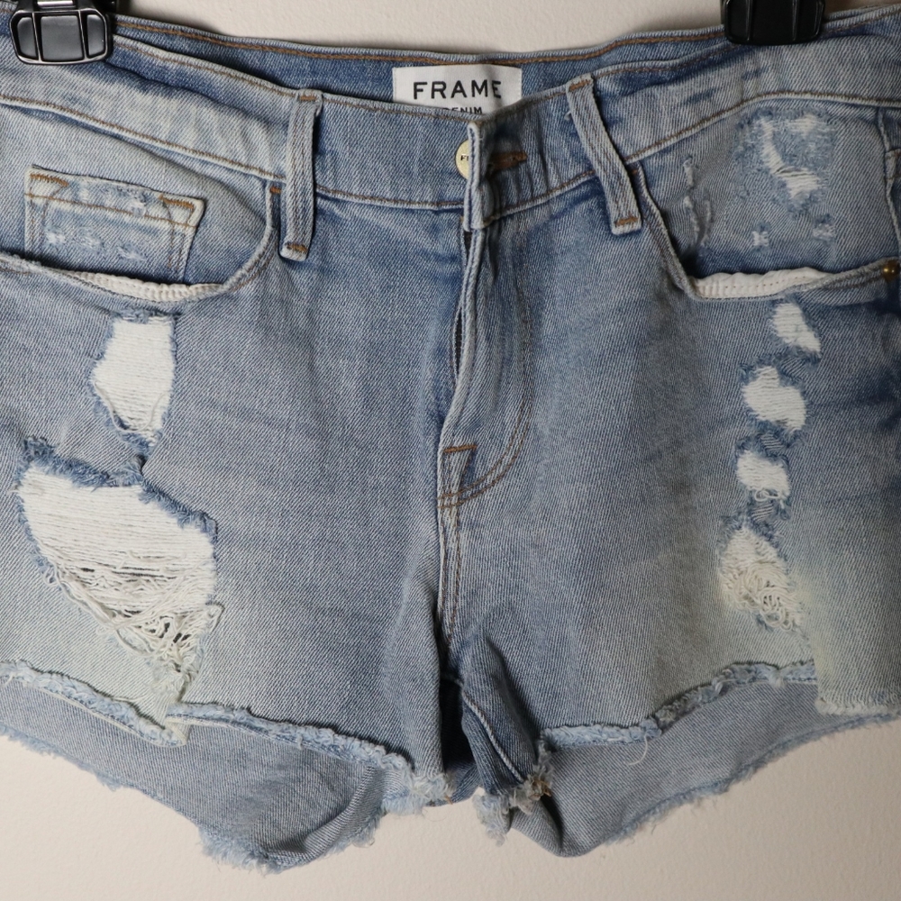 FRAME DENIM light blue shorts
